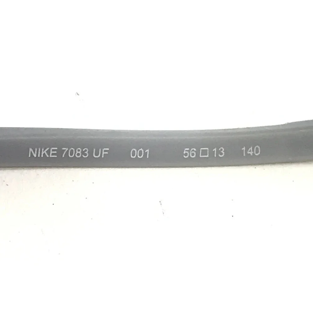 Nike Eyeglasses Frames 7083 UF 001 Black Gray Rectangle Full Rim 56-13-140